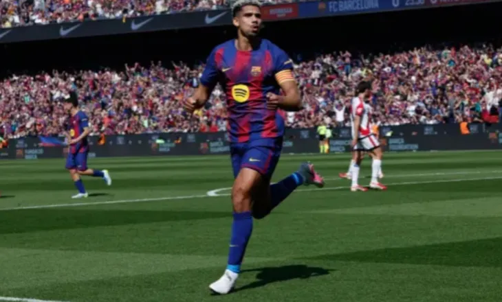La Liga, në Camp Nou vendos Araujo, Barcelona ‘djersit’ për të mposhtur Rayo Vallecano