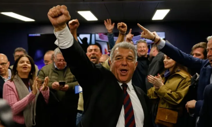 Laporta zgjidhet për një tjetër mandat, do të jetë presidenti i Barcelonës edhe për 5 vite të tjera