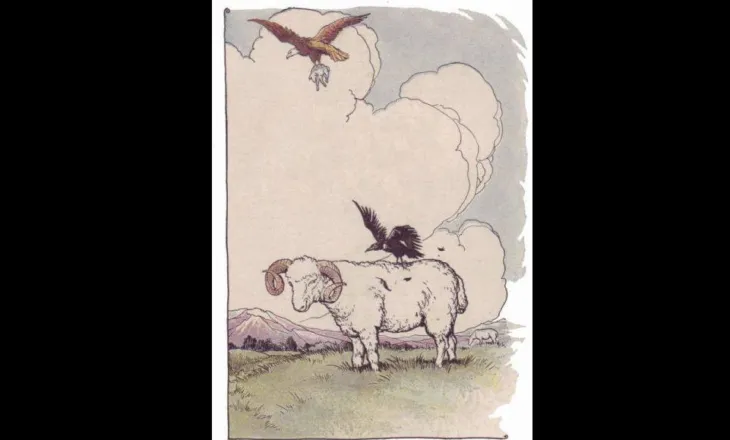 Lexojeni/ Shqiponja, sorra dhe bariu, fabula e famshme e Ezopit