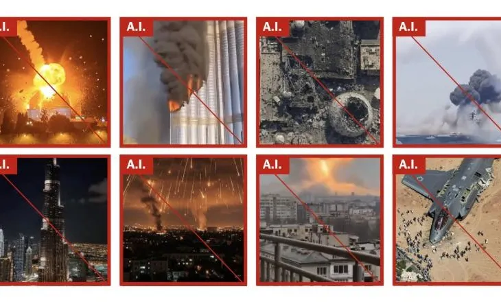 Luftë në epokën e Inteligjencës Artificiale, rrjetet sociale përmbyten me video të rreme nga Lindja e Mesme