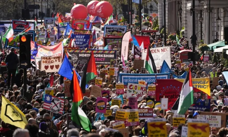 Marshim masiv në Londër, protestë kundër të djathtës ekstreme, demonstrata më e madhe multikulturore