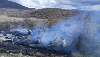 Merr flakë një stallë bagëtish në Kolonjë, dëme të shumta materiale