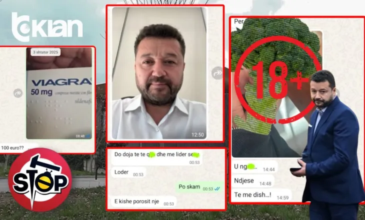 “Merr pranga, viagra, të q… me lodra seksi”, biseda e nxehtë e anëtarit të KLP