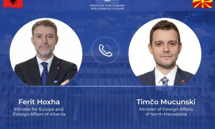 Ministri Hoxha telefonatë me homologun Mucunski: Integrimi i Shqipërisë dhe Maqedonisë, me rëndësi strategjike për…