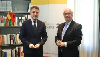 Ministri Hoxha vizitë në Institutin Mbretëror Elcano në Madrid: Zgjerimi i BE-së në Ballkanin Perëndimor, domosdoshmëri strategjike