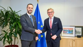 Ministri Lamallari takon në Bruksel Komisionerin për Punët e Brendshme: Policia më shumë akses në platforma të KE