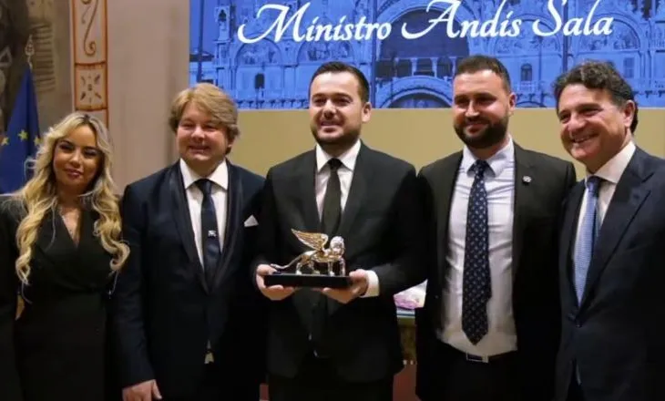 Ministri Salla vlerësohet në Romë me çmimin ”Luani i Artë”: Simbol i miqësisë së fortë mes Shqipërisë e Italisë