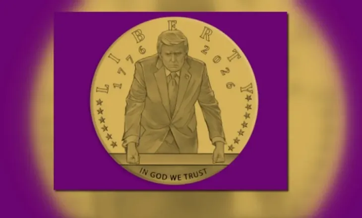 Miratohet monedha e arit 24 karat me fytyrën e Trump, del në 4 korrik për 250-vjetorin e SHBA-së
