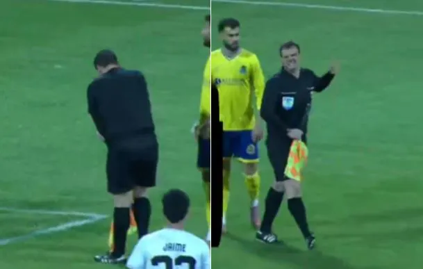 Ndeshja Elbasani-Egnatia me tensione/ Kapsollë në mes të fushës, dëmtohet gjyqtari i FIFA-s, çfarë ndodhi