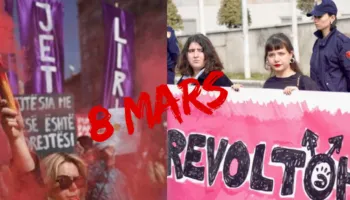 Nga Tirana në Prishtinë, protesta për 8 Marsin: “Revoltohu motër! Sot marshojmë, çdo ditë luftojmë”