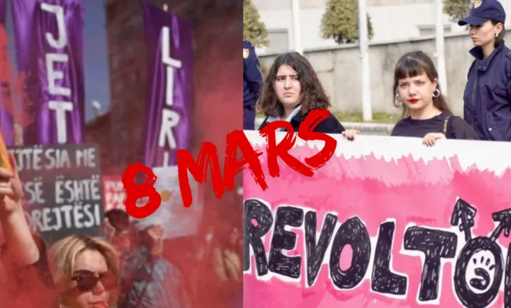 Nga Tirana në Prishtinë, protesta për 8 Marsin: “Revoltohu motër! Sot marshojmë, çdo ditë luftojmë”