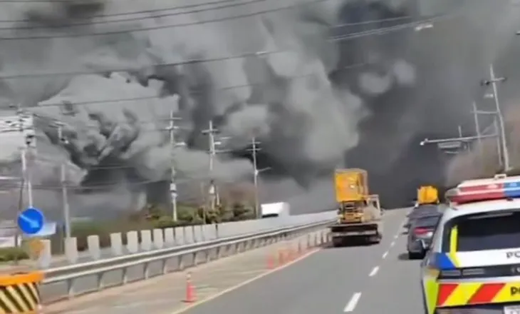 Pamje të frikshme nga Koreja e Jugut, zjarr në një fabrikë, dhjetëra të plagosur (VIDEO)