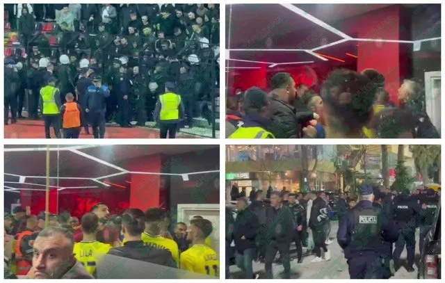 Përplasje dhe tension në Vlorë, ndeshja Flamurtari-Elbasani bëhet sebep për sherr