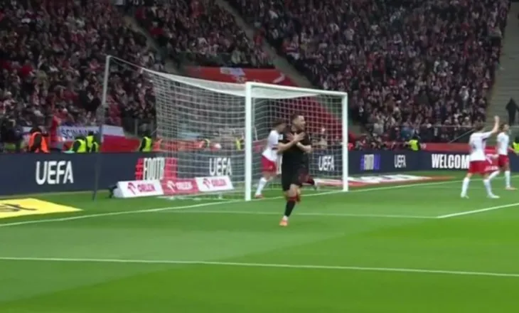 Playoff/ Gol, Shqipëria shënon përballë Polonisë, e mbyll në avantazh pjesën e parë