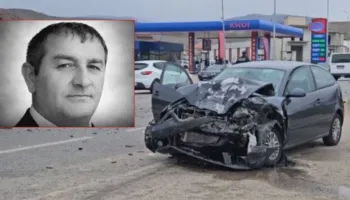 Polici i burgut të Drenovës humbi jetën në aksident, dalin pamjet e përplasjes