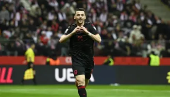 Poloni- Shqipëri, shënon gol Arbër Hoxha