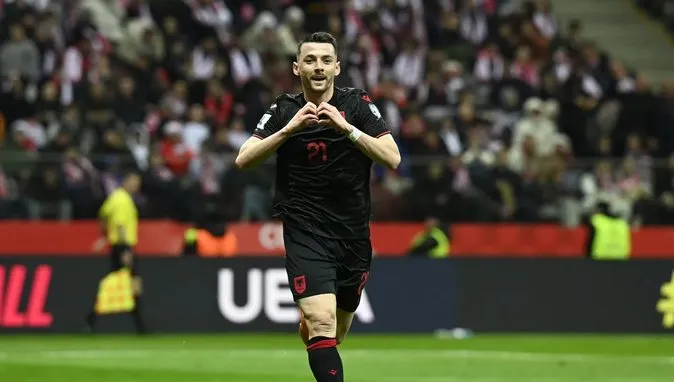 Poloni- Shqipëri, shënon gol Arbër Hoxha