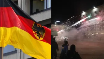 Protesta e PD me breshëri molotovësh e flamuj të Gjermanisë, reagon Ambasada e Gjermanisë: Dhuna, e papranueshme!