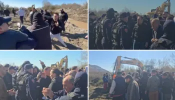 Protesta kundër resortit të Ulajt/ U përplasën fizikisht me efektivët privatë, Policia e Shkodrës arreston 7 persona