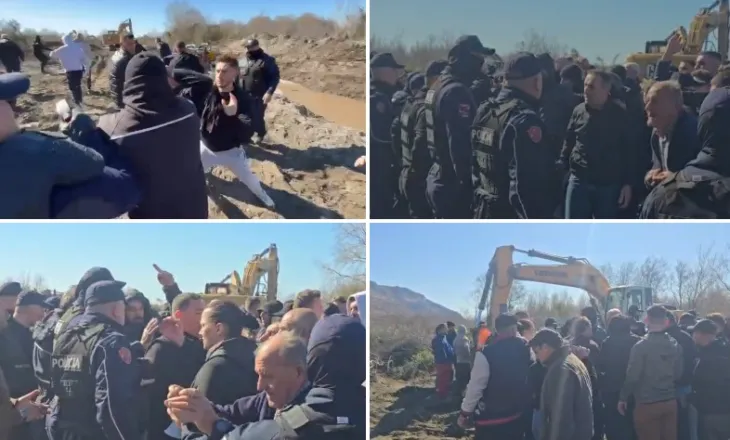 Protesta kundër resortit të Ulajt/ U përplasën fizikisht me efektivët privatë, Policia e Shkodrës arreston 7 persona