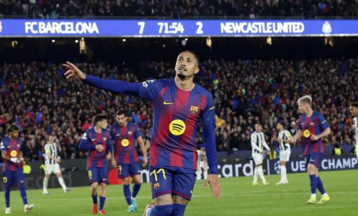 Raphinha, MVP i ndeshjes: Me tifozët kështu, është e vështirë të na mundin në shtëpi