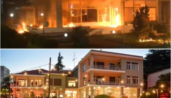 Reagon ambasada gjermane për zjarrin te ish-vila e Enverit