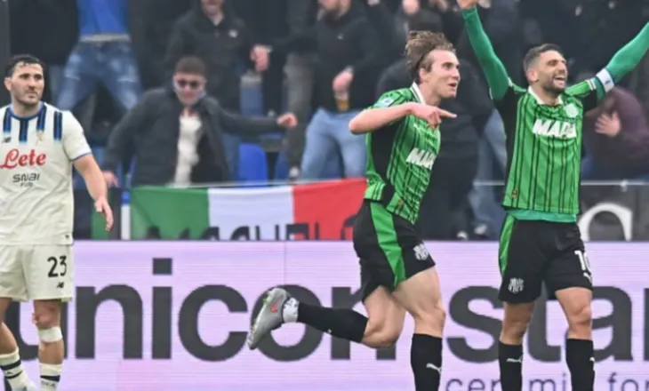 Serie A/Sassuolo befason Atalantën e Gjimshitit, në inferioritet numerik mposht bergamaskët