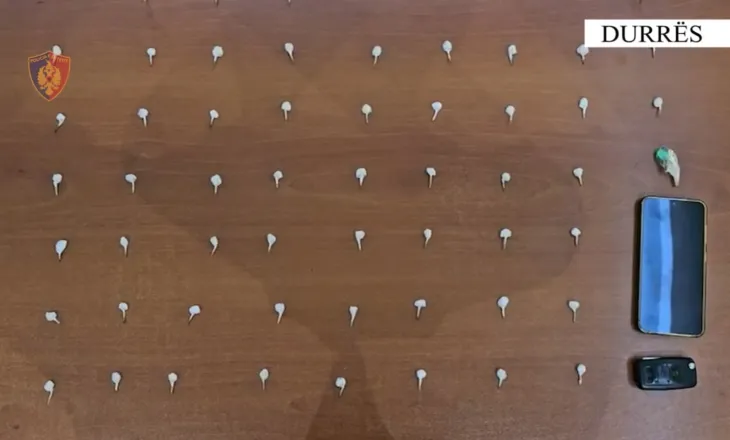 Shiste kokainë në Durrësit, kapet në flagrancë dhe vihet në pranga 36-vjeçari