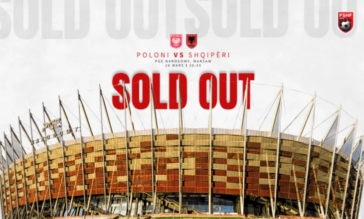 Shiten të gjitha biletat për shqiptarët, mbi 3 mijë tifozë kuqezi në stadium, frikë nga incidentet