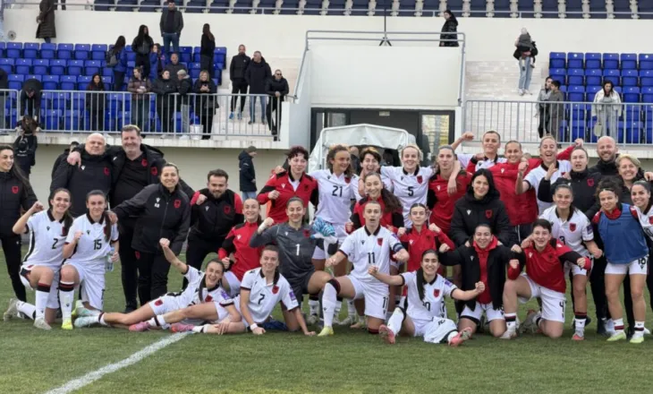 Shqipëria e vajzave nis me sukses kualifikueset e Botërorit 2027, mund Malin e Zi