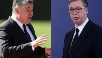 “Shqipëria, Kosova, Kroacia do të…”/ Presidenti kroat dhe Vuçiç përplasen në distancë: Nuk më dikton çfarë them!