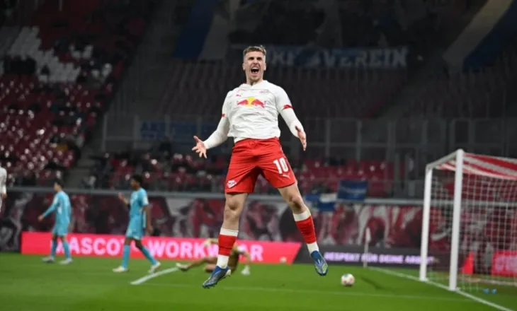 Shqiptari i Gjermanisë, Brajan Gruda shënon dy herë në fitoren 5-0 të Leipzig ndaj Hoffenheim-it