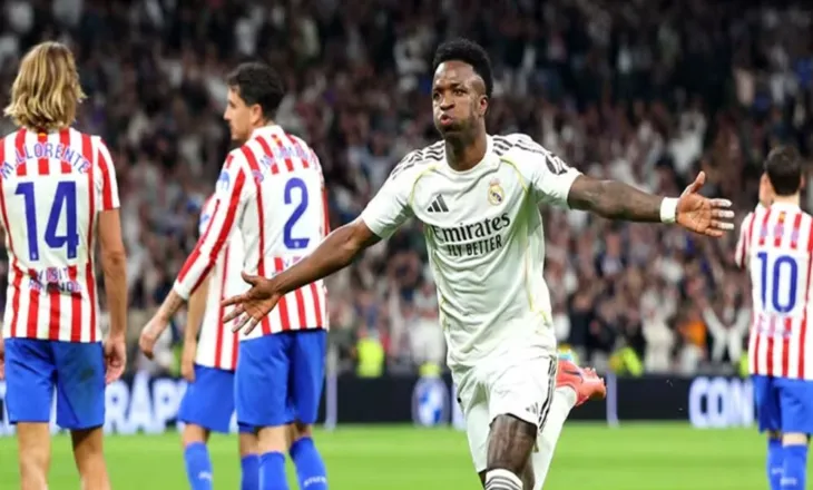 Spektakël në derbin e Madridit/ 5 gola dhe karton i kuq, Reali përmbys Atleticon në ‘Bernabeu’