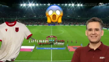 “Uau, çfarë është kjo kryevepër?”! Gazetari në Portugali mahnitet nga fanella e re e Shqipërisë, do të përdoren me Poloninë