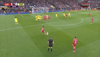 Vendos SUPERGOLI i Szoboszlai, Liverpool e mbyll në avantazh pjesën e parë ndaj Tottenham (video)