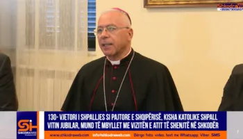 VIDEO – “Ati i Shenjtë mund të vizitojë Shkodrën në 2027”, arqipeshkvi Peragine jep lajmin…
