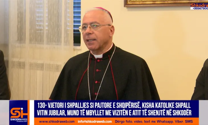 VIDEO – “Ati i Shenjtë mund të vizitojë Shkodrën në 2027”, arqipeshkvi Peragine jep lajmin…
