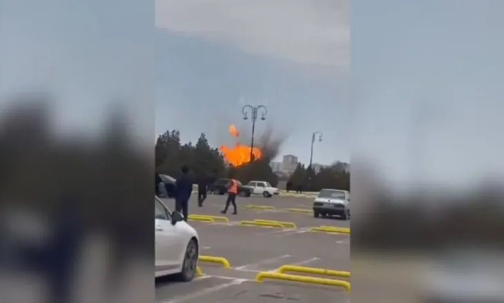 VIDEO/ Dronët iranianë godasin aeroportin në Azerbajxhan, zjarr i madh dhe civilë të plagosur