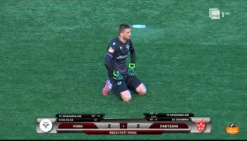 VIDEO/ Emocione të mëdha në ndeshjen e Superiores, Partizani barazon me 10 lojtarë kundër Vorës