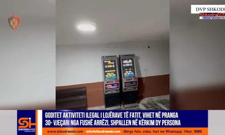 VIDEO – Goditet aktiviteti ilegal i lojërave të fatit, arrestohet 30- vjeçari nga Fushë Arrëzi, 2 shpallen në kërkim