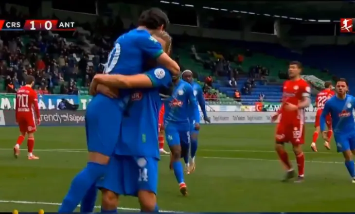 VIDEO/ Goli i Qazim Laçit i jep fitoren Rizesporit, mesfushori shqiptar në formë të shkëlqyer në Turqi