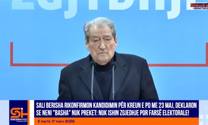 VIDEO – “Neni ‘Basha’ s’ka arsye të hiqet nga Statuti”, Berisha rikonfirmon kandidimin me 23 maj…
