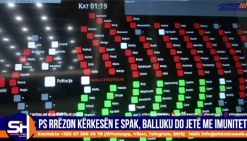 VIDEO – Partia Socialiste zyrtarizon qendrimin e saj për Ballukun, voton kundër heqjes së imunitetit…