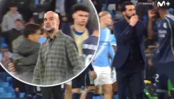 VIDEO/ Trajneri i Manchester City kapet me Rudiger pas ndeshjes, tallet duke i dhënë një puthje mbrojtësit të Real Madrid