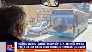 VIDEO – Transporti urban në Shkodër në fazë përmirësimi, çdo 20 minuta do të ketë një autobus…