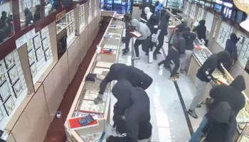 Video/ Vjedhje spektakolare brenda një minute, ja si 20 hajdutët grabisin mallra me vlerë 1.4 mln dollarë