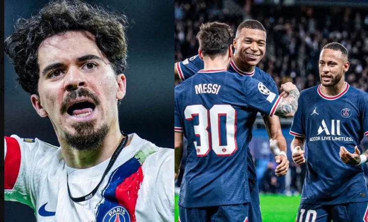 Vitinha zbulon arsyen e thjeshtë pse PSG nuk pati sukses me treshen Messi-Mbappe-Neymar
