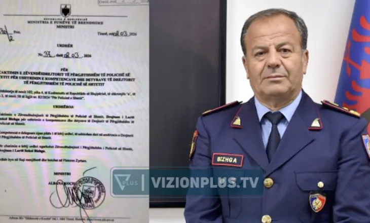Zbardhet urdhëri i Koçiut, Sokol Bizha u emërua Drejtori i Përgjithshëm i Policisë së Shtetit në vend të Prodës