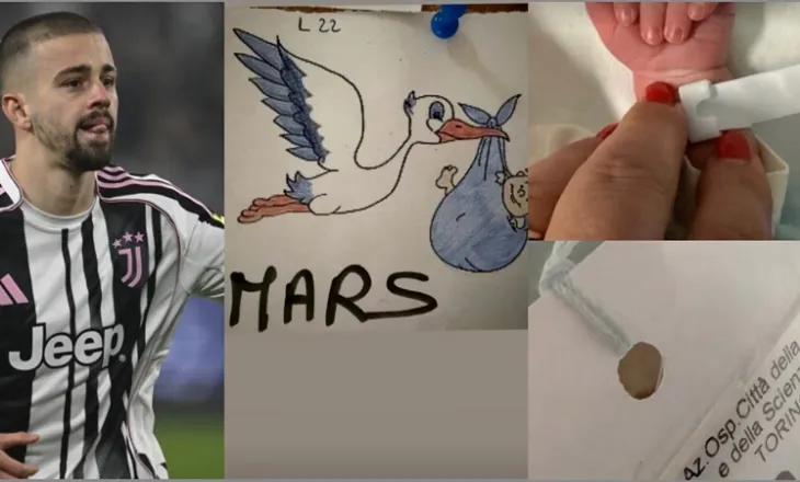 Zhegrova bëhet baba për herë të parë, emri i veçantë i fëmijës dhe mesazhet e ngrohta të juventinëve