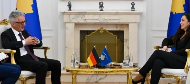 Zhvillimet politike në vend, Osmani takim me ambasadorin e Gjermanisë, Rainer Rudolph